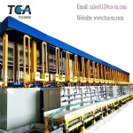 Automatic vertical lift electroplating production line